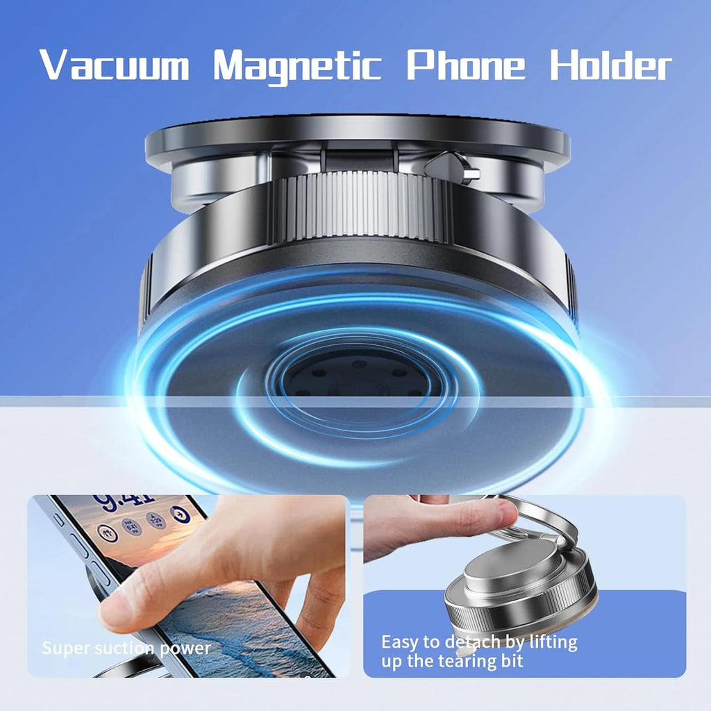 Support de téléphone magnétique à ventouse – rotation 360°, pliable