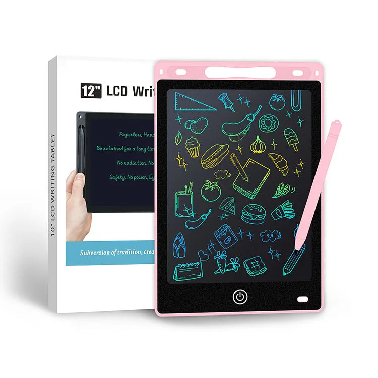 Tablette d'écriture et de dessin LCD 12 pouces pour enfants
