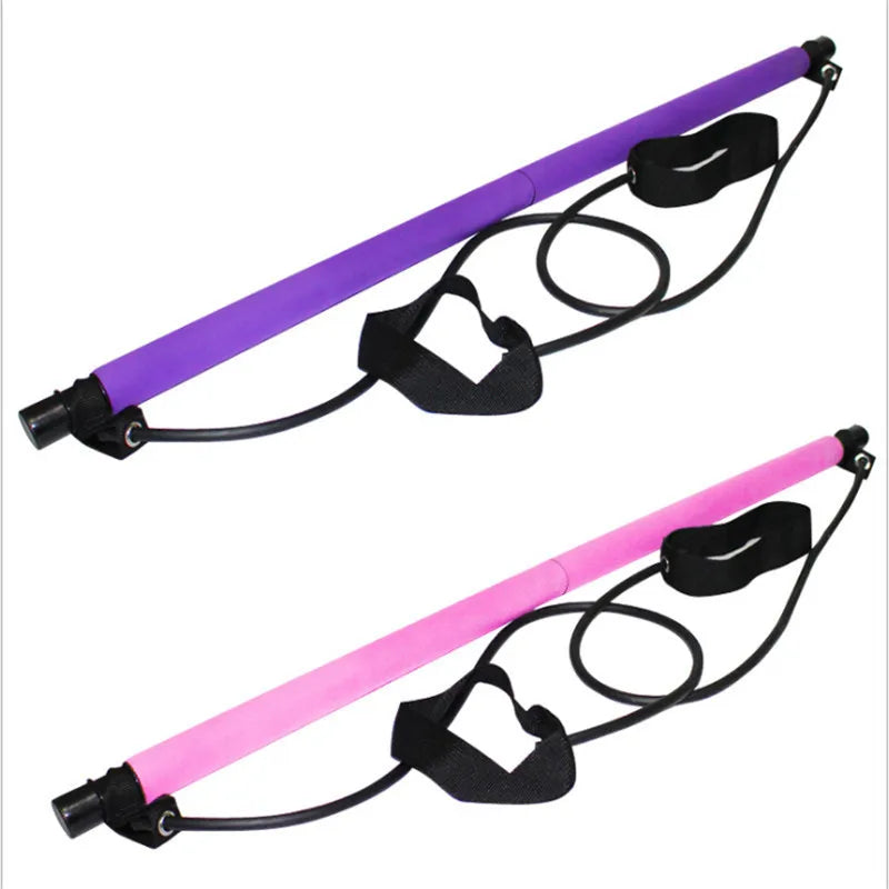 Kit barre de Pilates portable avec bandes élastiques