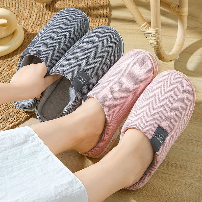 Chaussons d'hiver homme chauds et antidérapants