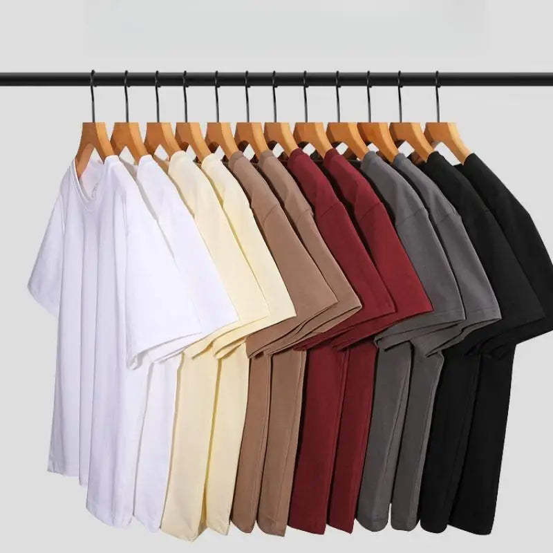 T-shirt homme 100 % coton épais 280 g – coupe ample