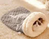Sac de couchage douillet pour chat – lit grotte chaud en peluche