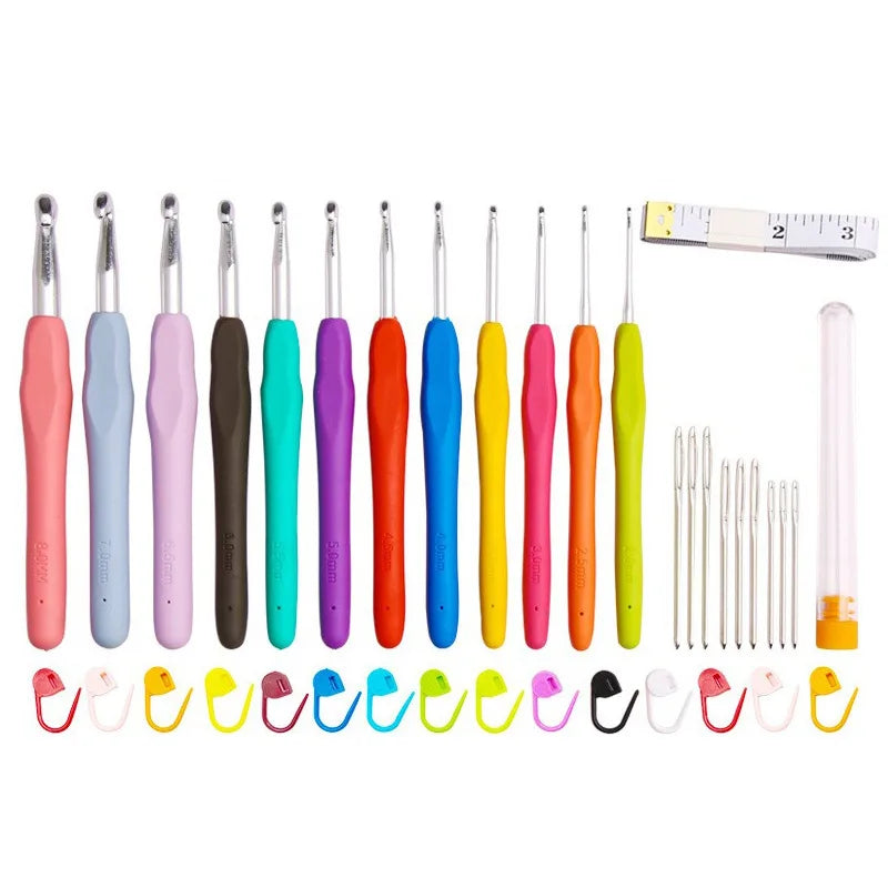 Kit de 12 crochets ergonomiques avec trousse