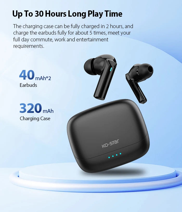 Écouteurs sans fil Bluetooth à réduction de bruit