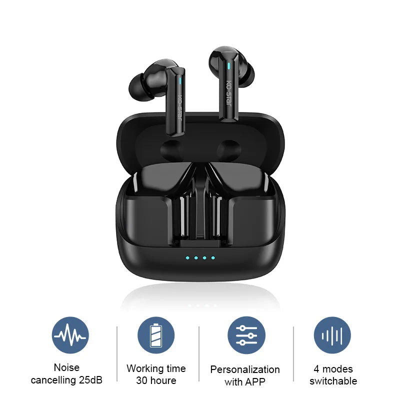 Écouteurs sans fil Bluetooth à réduction de bruit