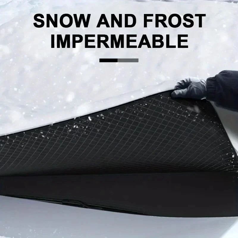 Couverture de pare-brise magnétique anti-givre et anti-neige