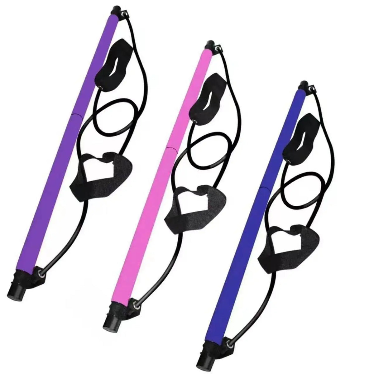 Kit barre de Pilates portable avec bandes élastiques