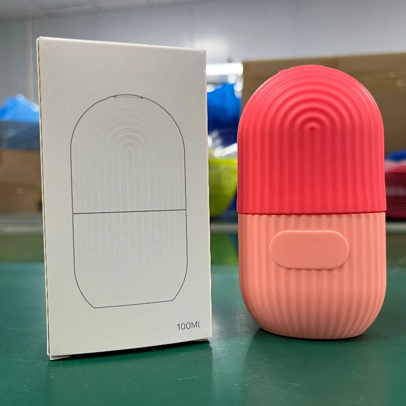 Rouleau de glace pour le visage en silicone