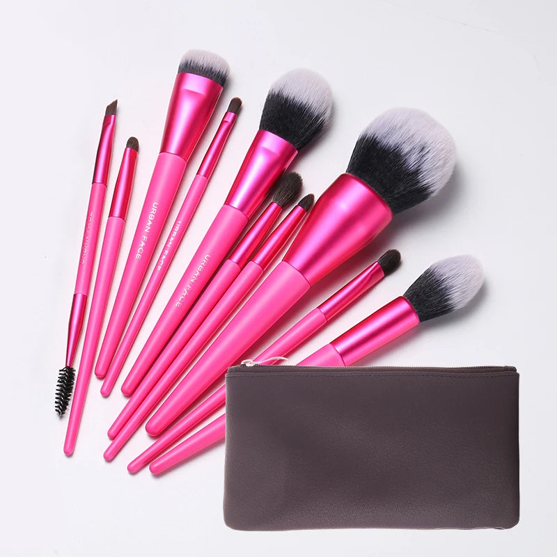 Set de 10 pinceaux de maquillage professionnels