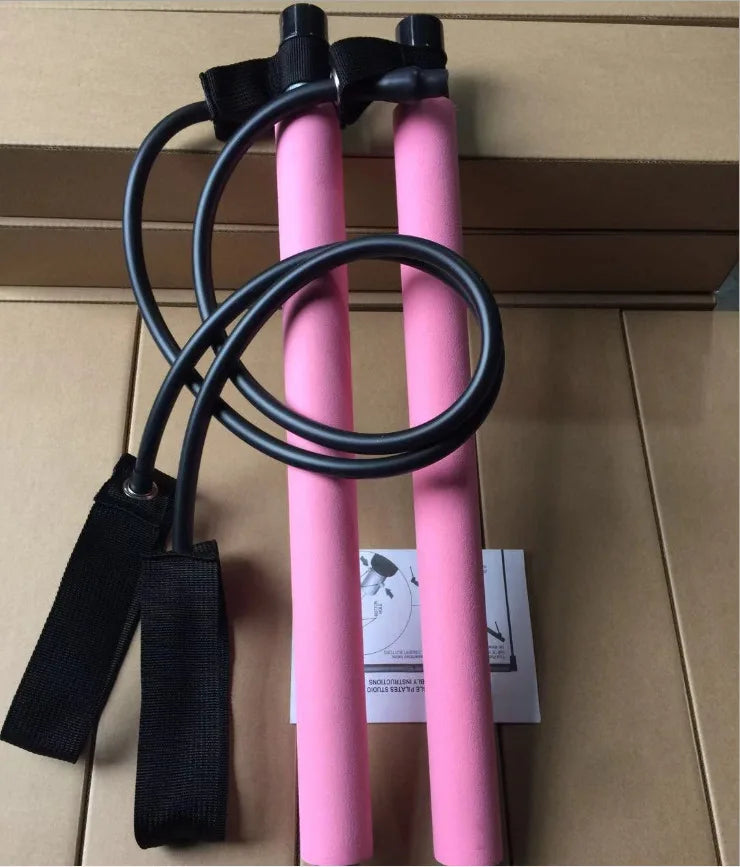 Kit barre de Pilates portable avec bandes élastiques