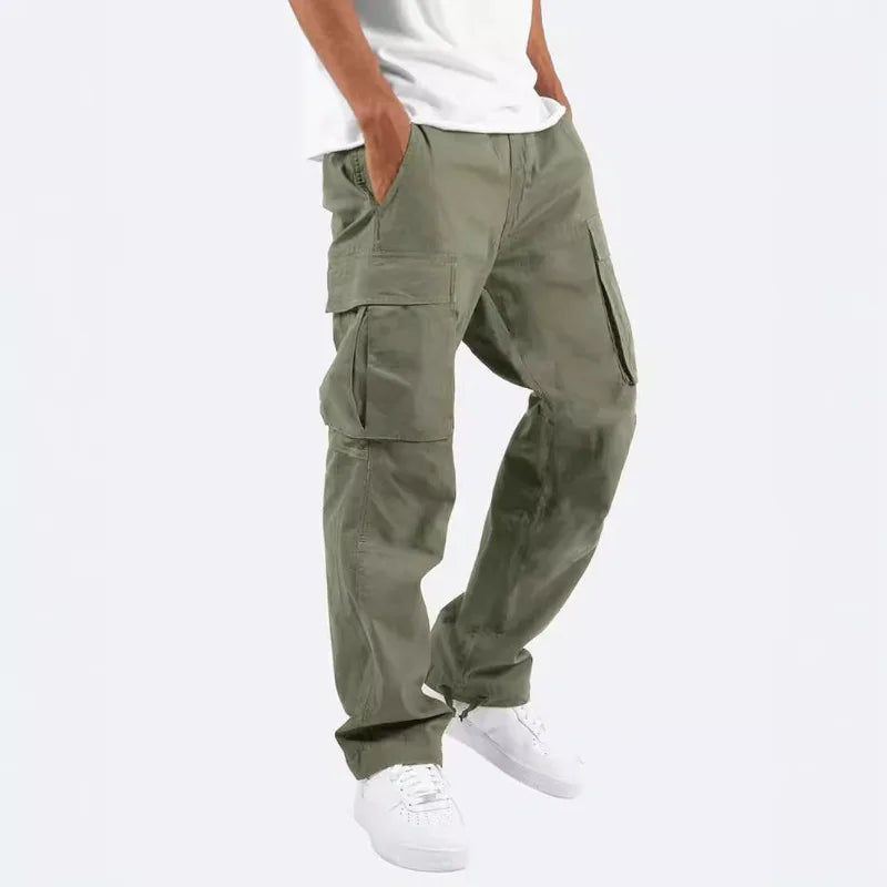 Pantalon cargo homme multi-poches – coupe jogger