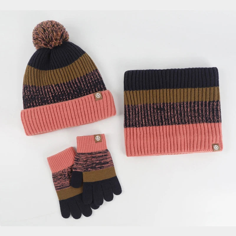 Set bonnet, gants et tour de cou enfant (2-10 ans)