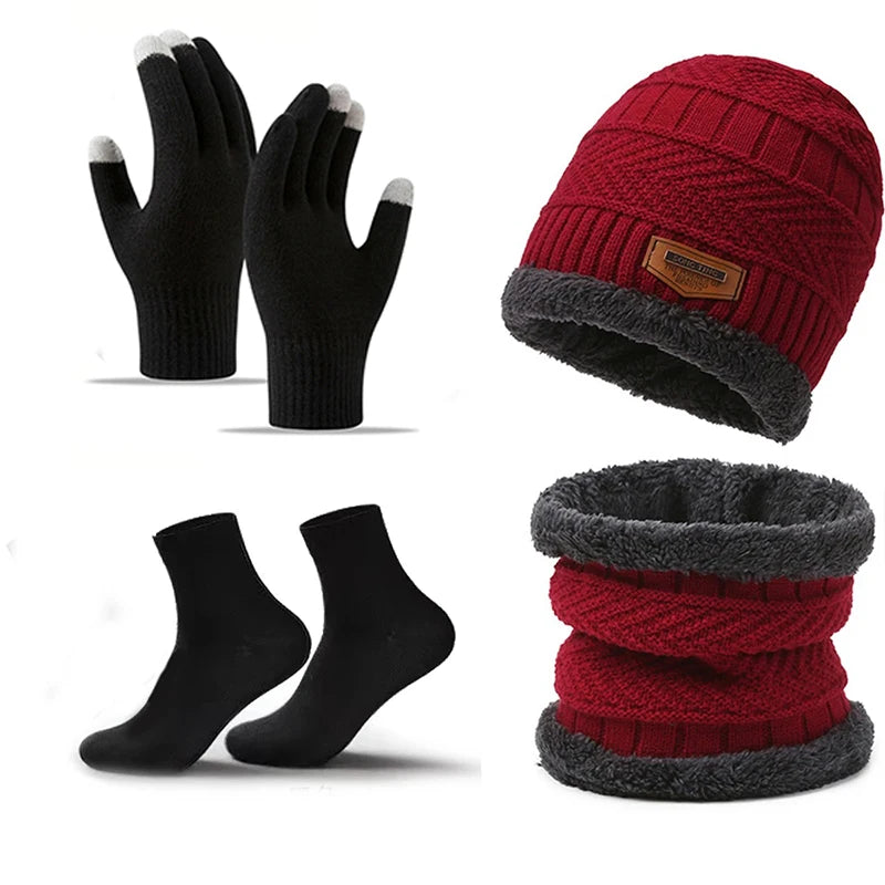 Ensemble bonnet, écharpe et gants doublés – 3, 4 ou 5 pièces