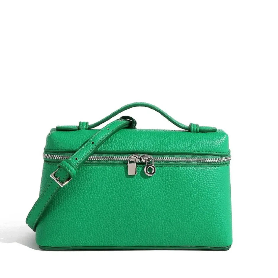 Sac bandoulière femme en simili-cuir grainé – petit format chic