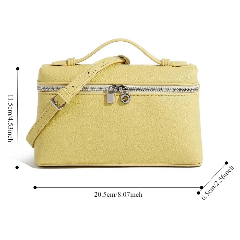Sac bandoulière femme en simili-cuir grainé – petit format chic