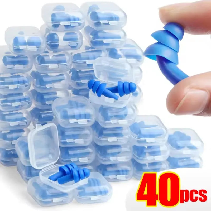 Bouchons d'oreilles en silicone réutilisables – de 1 à 25 paires