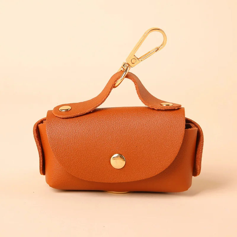 Distributeur de sacs à déjections pour chien – attache en cuir