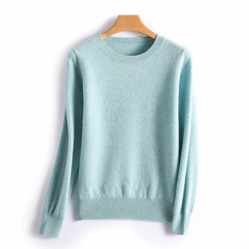 Pull femme col rond en maille fine – 13 coloris