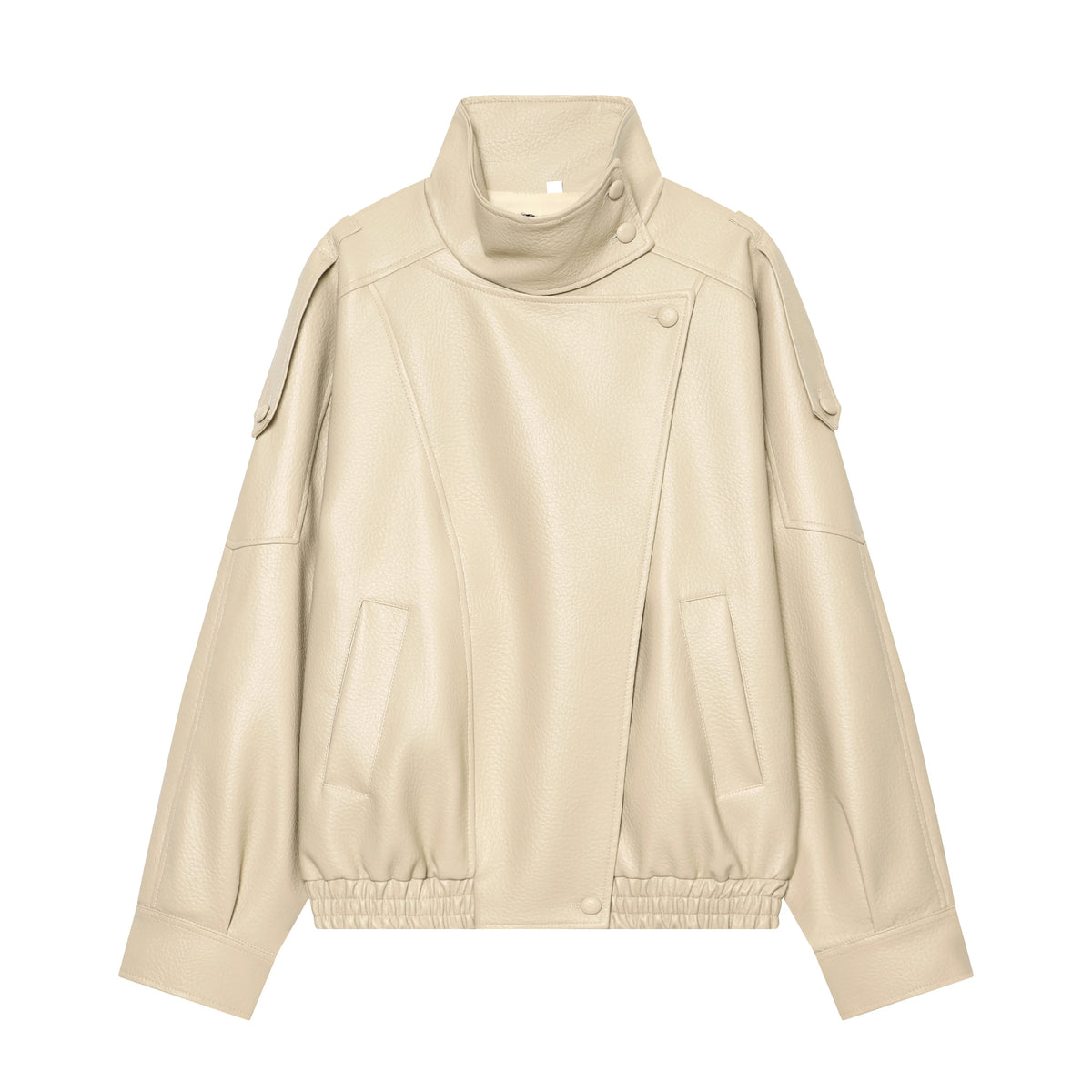 Veste en simili-cuir femme – coupe oversize chic