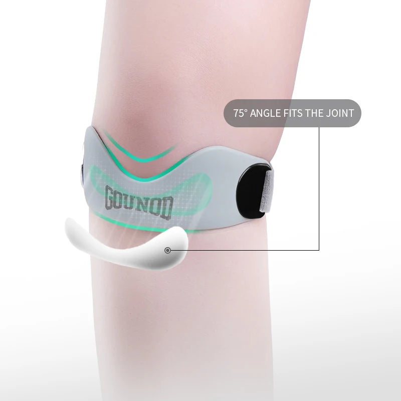 Genouillère de sport en silicone – maintien de la rotule, réglable