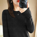 Pull femme col rond en maille fine – 13 coloris