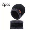 Ensemble d'hiver 4 pièces : bonnet, cache-cou, cache-oreilles et gants – doublure velours