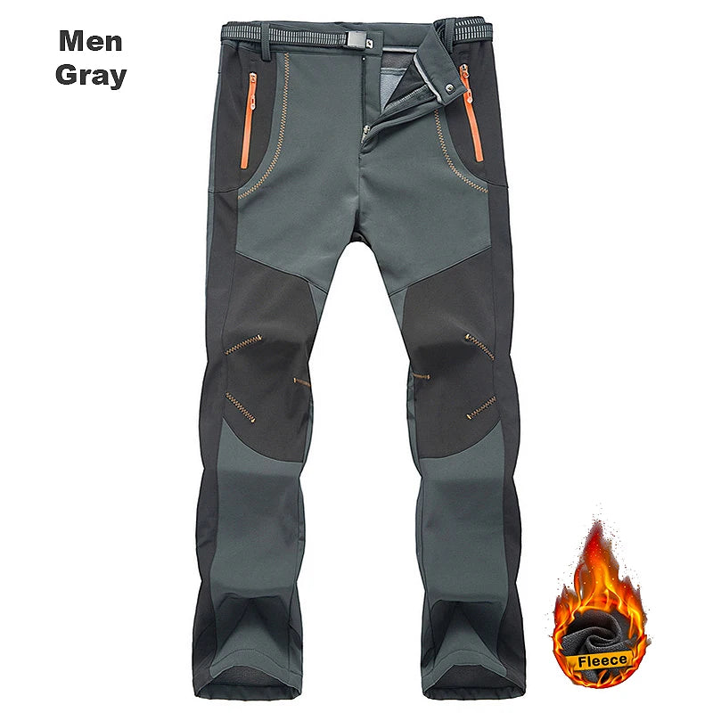 Pantalon homme doublé polaire – chaud, déperlant et coupe-vent