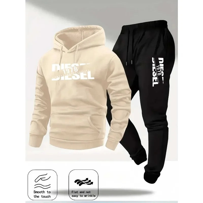 Survêtement homme 2 pièces à capuche – sweat et pantalon
