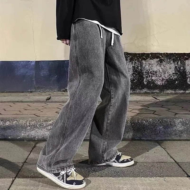 Jean large homme baggy – coupe droite ample