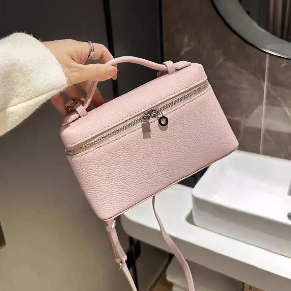 Sac bandoulière femme en simili-cuir grainé – petit format chic