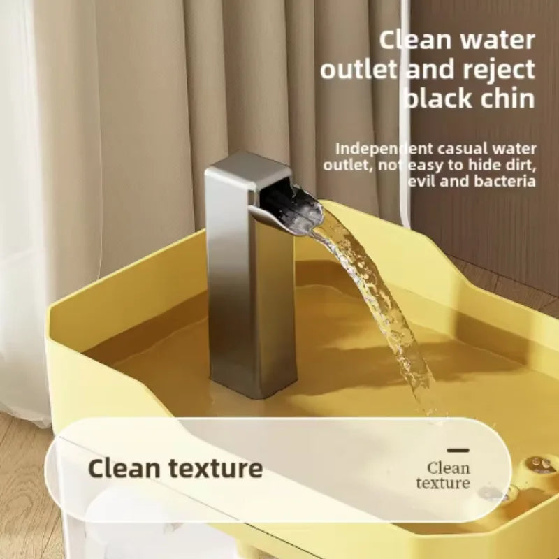Fontaine à eau pour chat 1,5 L transparente – filtre et pompe USB-C