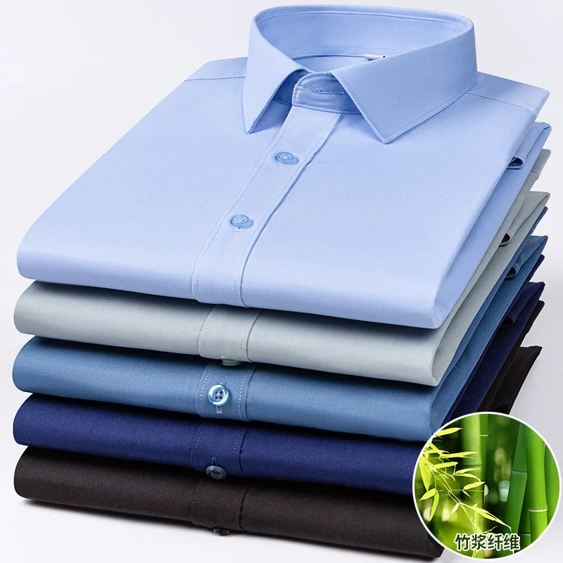 Chemise homme manches longues extensible – sans repassage