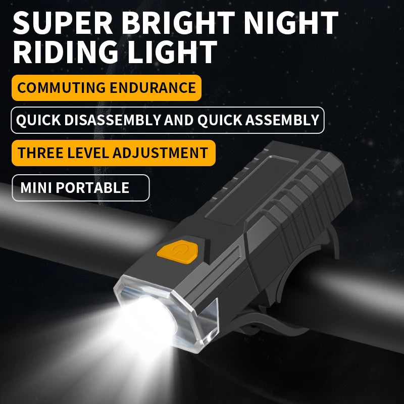 Kit éclairage vélo LED rechargeable – phare avant et feu arrière