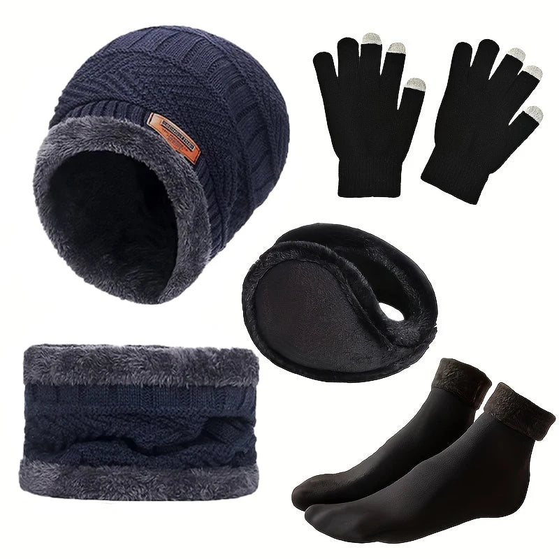 Ensemble bonnet, écharpe et gants doublés – 3, 4 ou 5 pièces