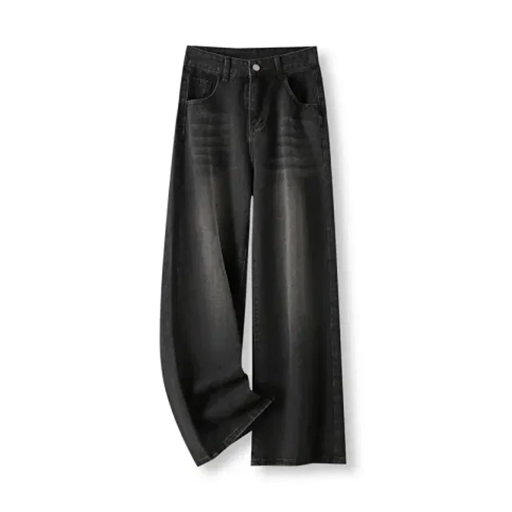 Jean femme taille haute jambe droite – effet amincissant