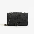 Sac à main femme effet croco à chaîne – soirée et quotidien