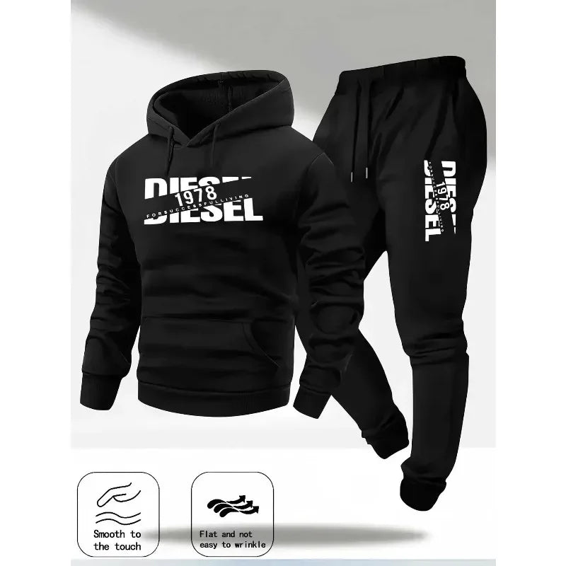 Survêtement homme 2 pièces à capuche – sweat et pantalon