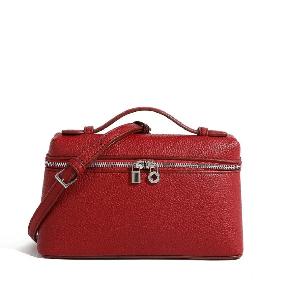 Sac bandoulière femme en simili-cuir grainé – petit format chic