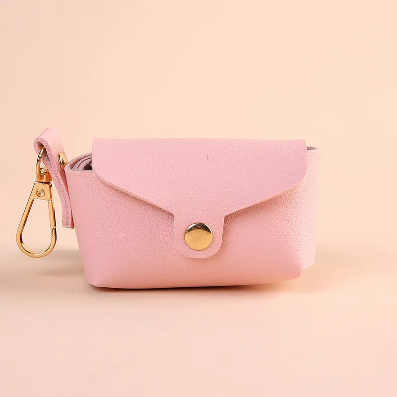Distributeur de sacs à déjections pour chien – attache en cuir