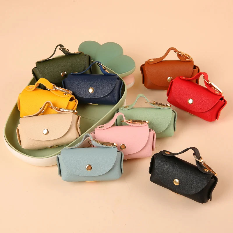 Distributeur de sacs à déjections pour chien – attache en cuir
