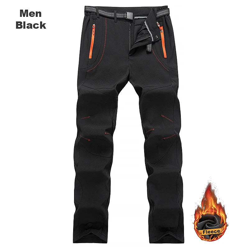 Pantalon homme doublé polaire – chaud, déperlant et coupe-vent
