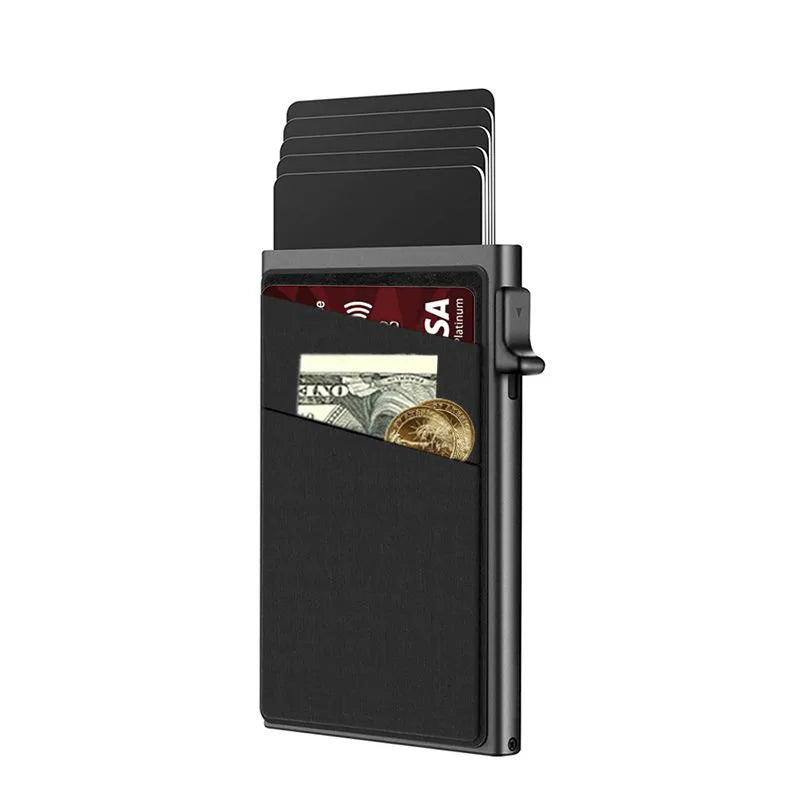Porte-cartes anti-RFID en aluminium – compact et solide