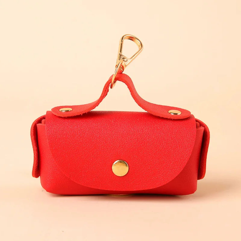 Distributeur de sacs à déjections pour chien – attache en cuir
