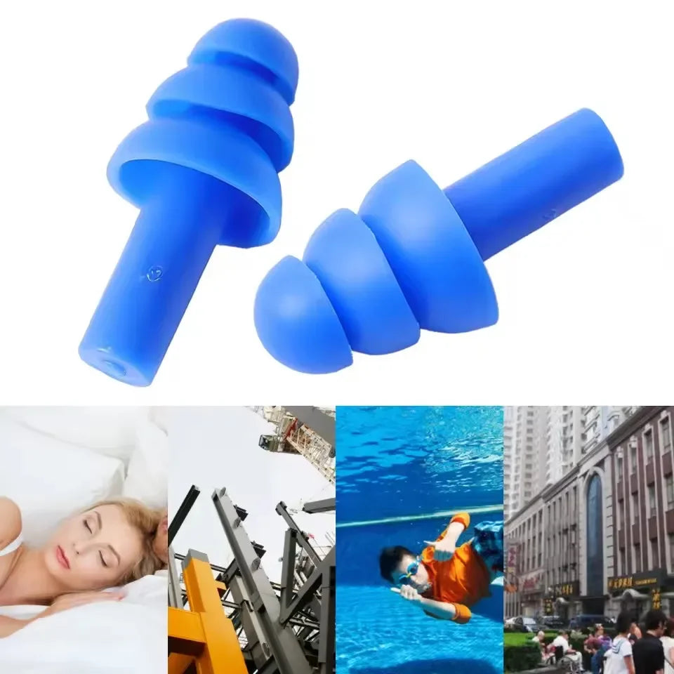 Bouchons d'oreilles en silicone réutilisables – de 1 à 25 paires