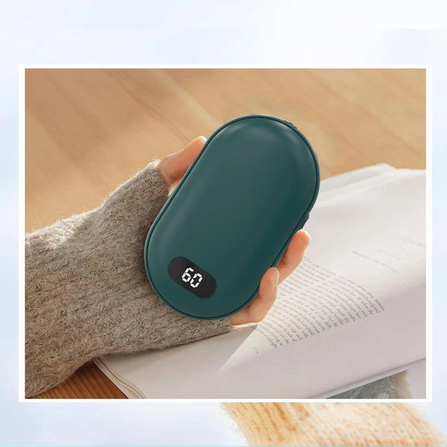 Chauffe-mains rechargeable USB – chauffe des deux côtés, 2 niveaux