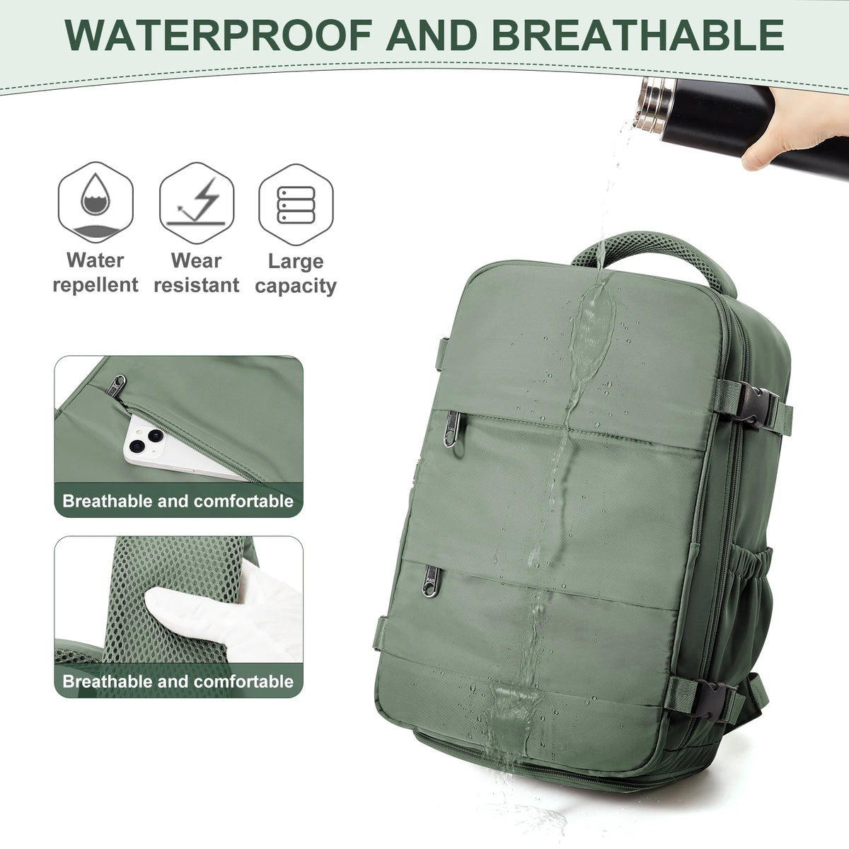 Sac à dos cabine 40 × 30 × 20 cm – bagage à main sans supplément