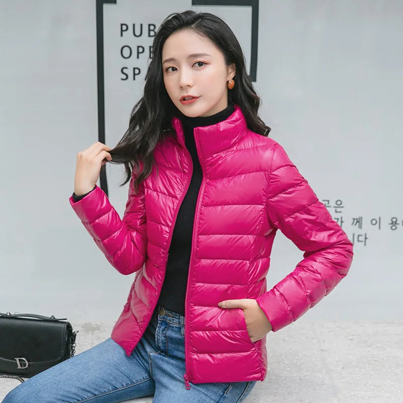 Doudoune courte femme ultra-légère et pliable – 15 coloris