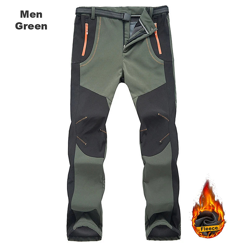 Pantalon homme doublé polaire – chaud, déperlant et coupe-vent