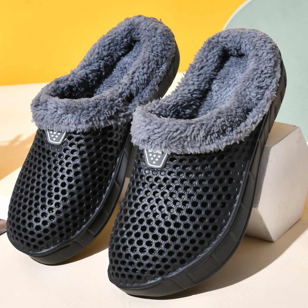 Chaussons sabots doublés velours – homme et femme, du 36 au 47
