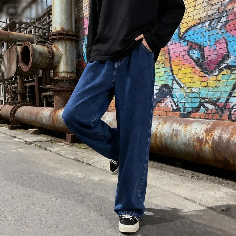 Jean large homme baggy – coupe droite ample